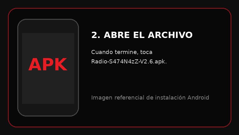 Paso 2 abrir el archivo APK