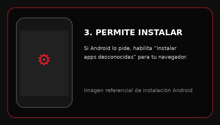 Paso 3 permitir instalar apps desconocidas
